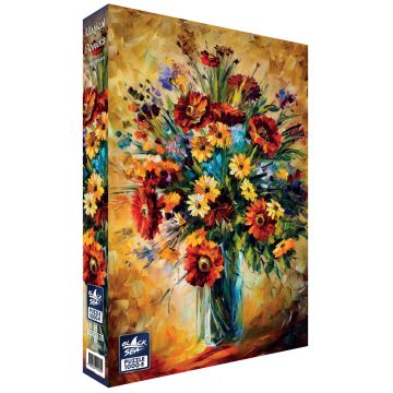 Puzzle Black Sea din 1000 de piese - Flori magice