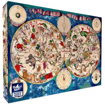 Puzzle Black Sea din 1000 de piese - Harta cerului, 1670