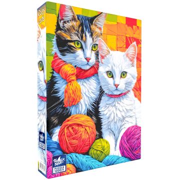 Puzzle  Black Sea din  1000 piese - Confortul pisicii