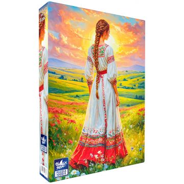 Puzzle  Black Sea din  1000 piese - Frumusețea și apusul