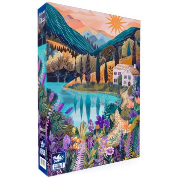 Puzzle Black Sea din 1000 piese - Idilă pe malul râului