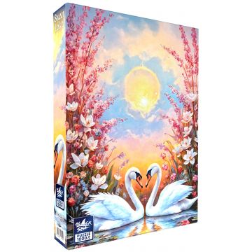 Puzzle Black Sea din 1000 piese - Lacul Lebedelor