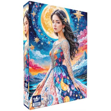 Puzzle Black Sea din 1000 piese - Lumina lunii