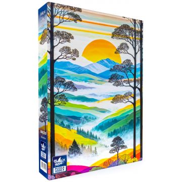 Puzzle Black Sea din 1000 piese - Văi încețoșate