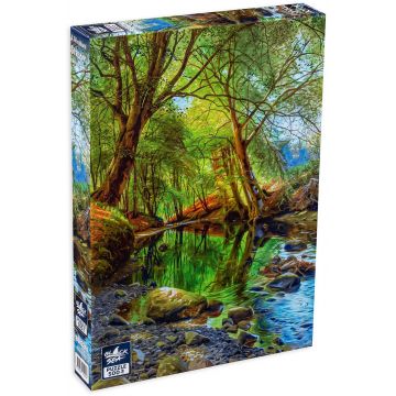 Puzzle Black Sea din 500 de piese - Paraul de padure, Peder Mørk Mønsted