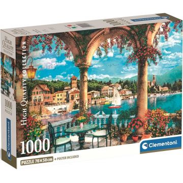 Puzzle Clementoni din 1000 piese - Balcon cu vedere la lac