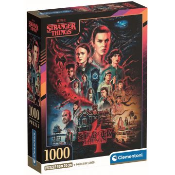 Puzzle Clementoni din 1000 piese - Stranger Things, sezonul 4, tip 2