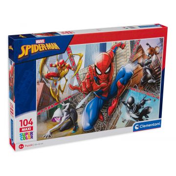 Puzzle Clementoni din 104 de maxi piese - Spiderman