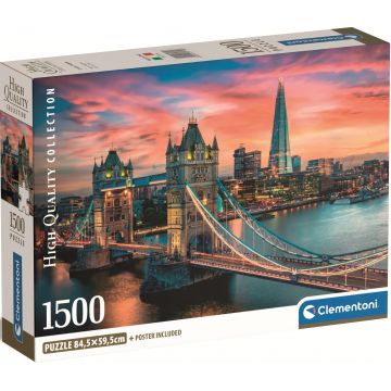 Puzzle Clementoni din 1500 piese - Apus peste Londra