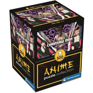 Puzzle Clementoni din 500 piese - Chainsaw Man, opțiunea 1