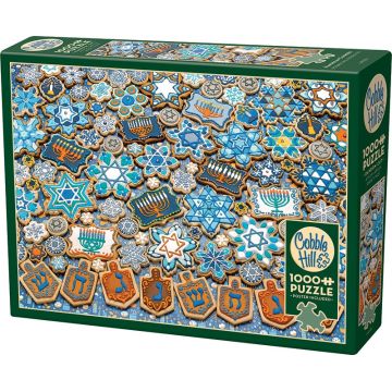 Puzzle Cobble Hill din  1000 de piese - Biscuiți pentru Hanuka