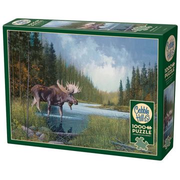 Puzzle Cobble Hill din 1000 de piese - Elanul lângă lac