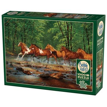Puzzle Cobble Hill din 1000 de piese - Fuga lângă pârâu