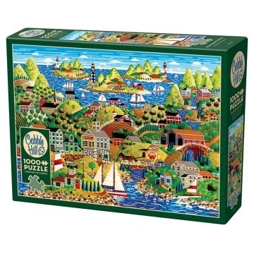 Puzzle Cobble Hill din 1000 de piese - Întoarcerea de la mare