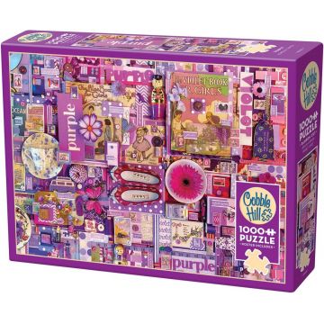 Puzzle Cobble Hill din 1000 de piese – Mov