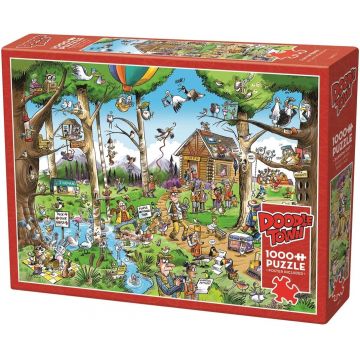 Puzzle Cobble Hill din 1000 de piese - Paradisul păsărilor