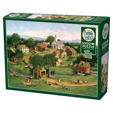 Puzzle Cobble Hill din 1000 de piese - Picnic lângă pod