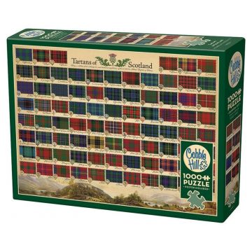 Puzzle Cobble Hill din 1000 de piese - Tartane scoțiene