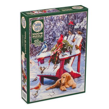 Puzzle Cobble Hill din 1000 de piese - Zi de iarnă