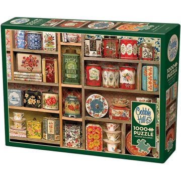 Puzzle Cobble Hill din 1000 piese - Cutii vintage