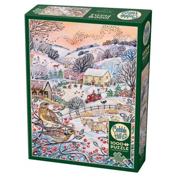 Puzzle Cobble Hill din 1000 piese - Fermă pe deal