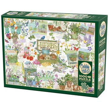 Puzzle Cobble Hill din 1000 piese -Grădină de plante aromatice