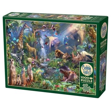 Puzzle Cobble Hill din 1000 piese - În junglă
