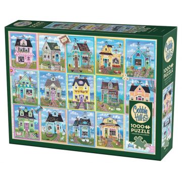 Puzzle Cobble Hill din 1000 piese - Magazine la malul mării