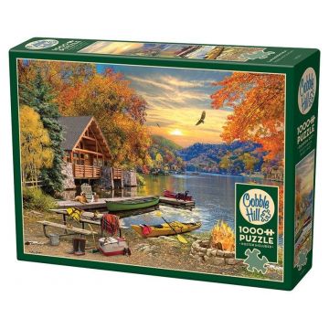 Puzzle Cobble Hill din 1000 piese - Odihnă lângă lac