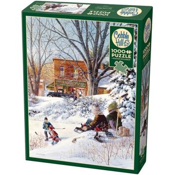 Puzzle Cobble Hill din 1000 piese - Pregătirea pentru joc