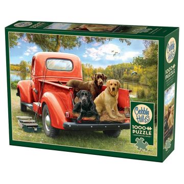 Puzzle Cobble Hill din 1000 piese - Prieteni pescari