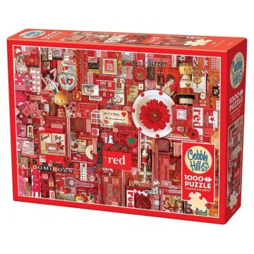 Puzzle Cobble Hill din 1000 piese - Roşu