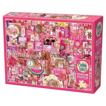 Puzzle Cobble Hill din 1000 piese - Roz