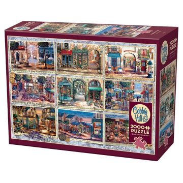 Puzzle Cobble Hill din 2000 de piese - Amintiri din Paris