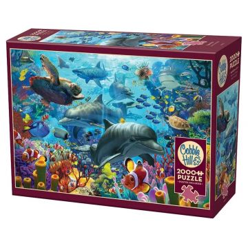 Puzzle Cobble Hill din 2000 de piese - Secretele recifului de corali