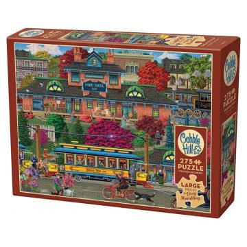 Puzzle Cobble Hill din 275 piese - Stație de troleibuz