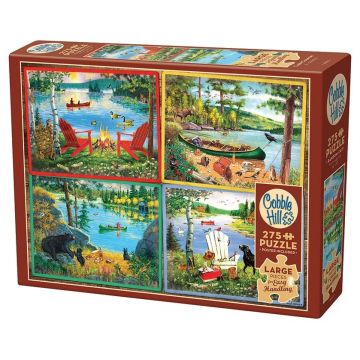 Puzzle Cobble Hill din 275 piese - Vacanță la munte
