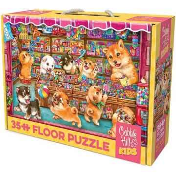 Puzzle Cobble Hill din 35 de piese - Căței printre delicii dulci
