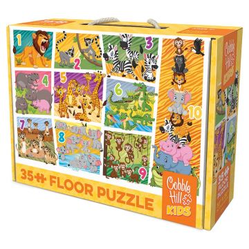 Puzzle Cobble Hill din 35 de piese - Numără animalele