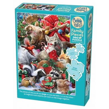 Puzzle Cobble Hill din 350 de piese XXL - Atmosferă festivă