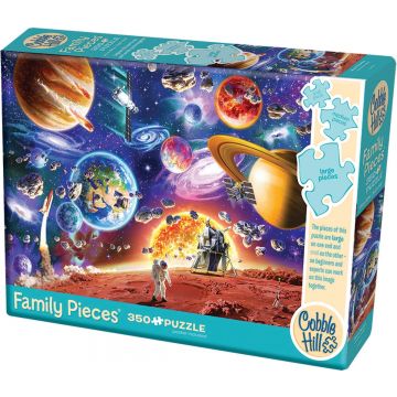 Puzzle Cobble Hill din 350 de piese XXL - Călătorii spațiale
