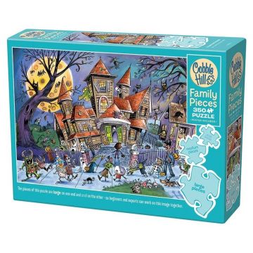 Puzzle Cobble Hill din 350 de piese XXL - Conacul bântuit