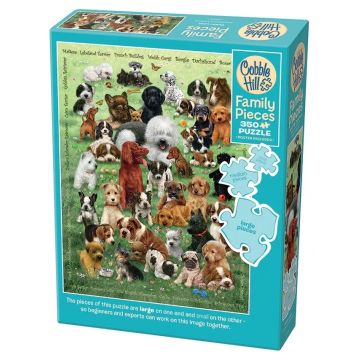 Puzzle Cobble Hill din 350 de piese XXL - Dragoste canină