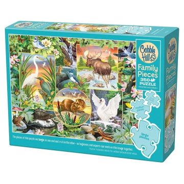 Puzzle Cobble Hill din 350 de piese XXL - Magia râului