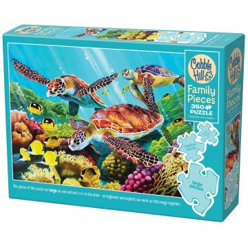 Puzzle Cobble Hill din 350 de piese XXL - Marea tropicală