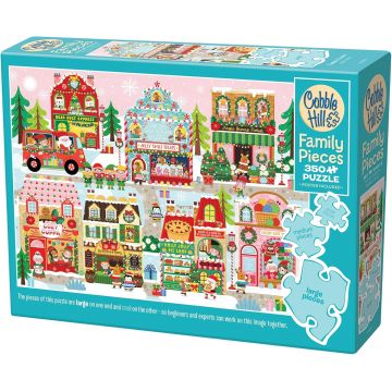 Puzzle Cobble Hill din 350 XXL piese - Orașul strălucitor