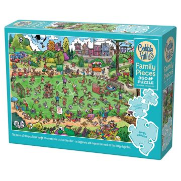 Puzzle Cobble Hill din 350 XXL piese - Poftele fotbalistice