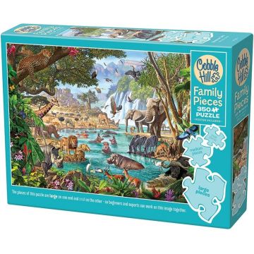 Puzzle Cobble Hill din 350 XXL piese - Râul Vieții