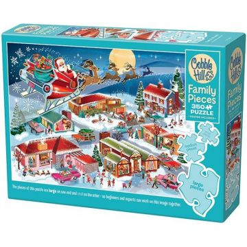 Puzzle Cobble Hill din 350 XXL piese - Sania lui Moș Crăciun