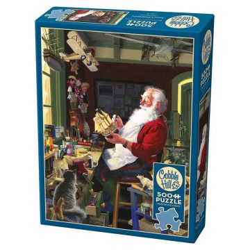 Puzzle Cobble Hill din 500 de piese - Atelierul lui Moș Crăciun